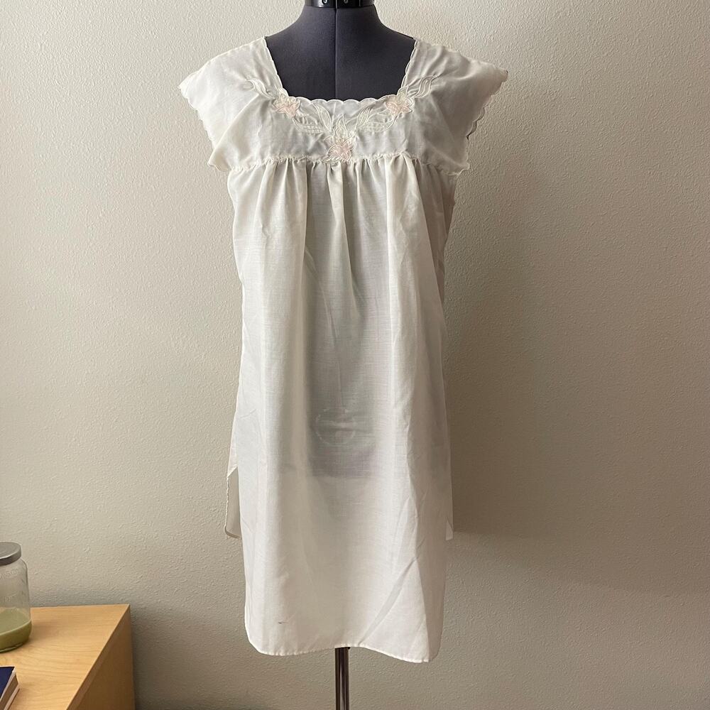 70s Vintage babydoll dress nightgown cottagecore coquette | XS/S